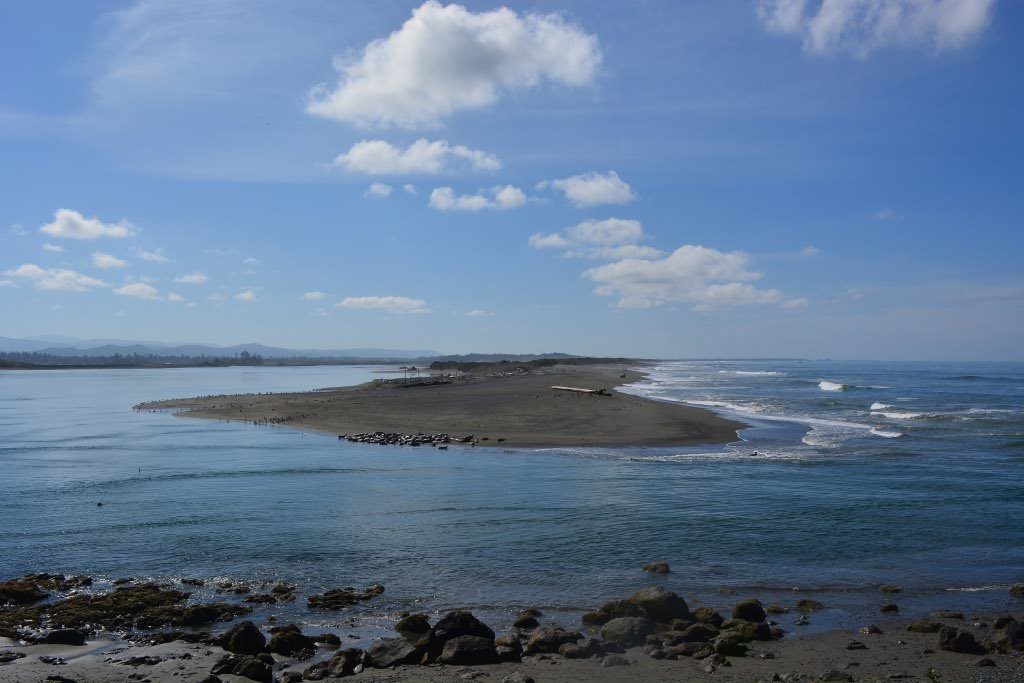 The mouth of the Smith River, California