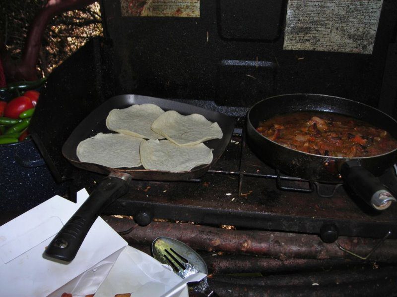 Illegal marijuana growers fled the scene, leaving their breakfast cooking on the stove.