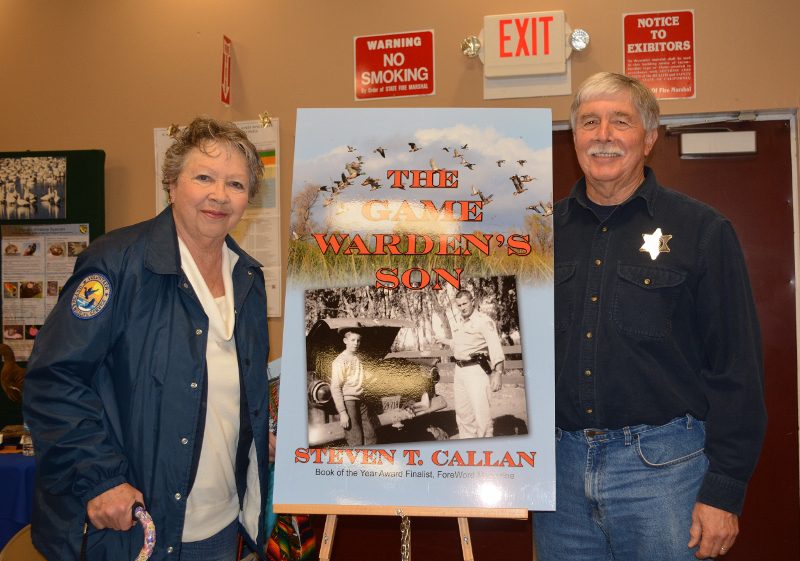 Author Steven T. Callan and friend at his first book signing on his 2016 book tour