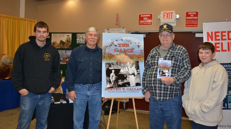 Author Steven T. Callan and friends at his first book signing on his 2016 book tour