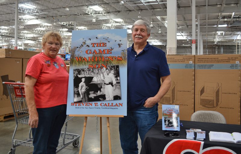 Author Steven T. Callan and Friend at the Chico Costco Book Signing for The Game Warden's Son