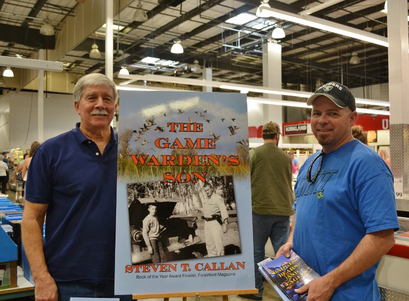Author Steven T. Callan and Friend at Redding Costco Book Signing for THE GAME WARDEN'S SON