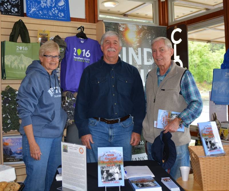 Author Steven T. Callan and friends at the Whiskeytown National Recreation Area book signing for his new book, THE GAME WARDEN'S SON