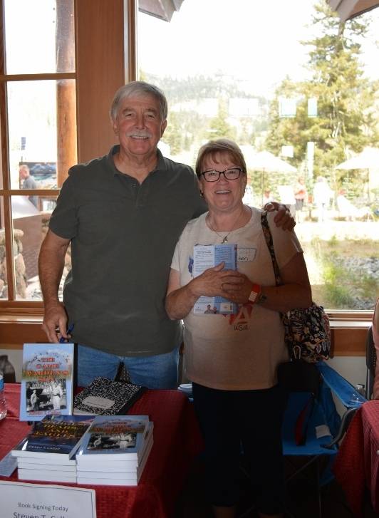 Author Steven T. Callan and Friend at Book Signing during Art and Wine Festival at Lassen Volcanic National Park
