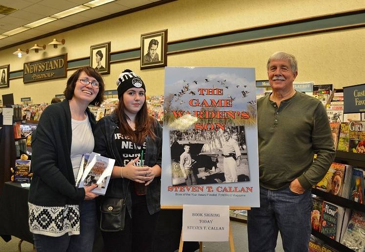 Author Steven T. Callan and friends at Callan's Chico Barnes and Noble Book Signing for The Game Warden's Son