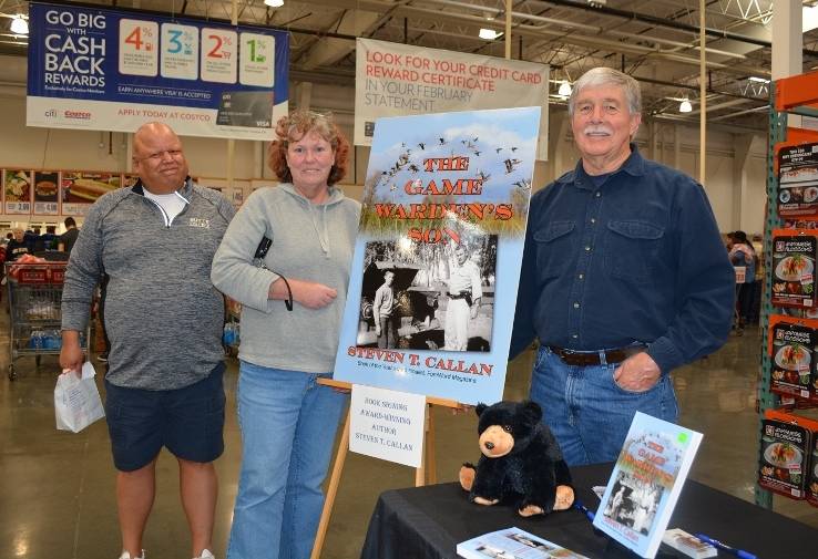 Author Steven T. Callan and friends at the book signing for THE GAME WARDEN'S SON at the Chico Costco