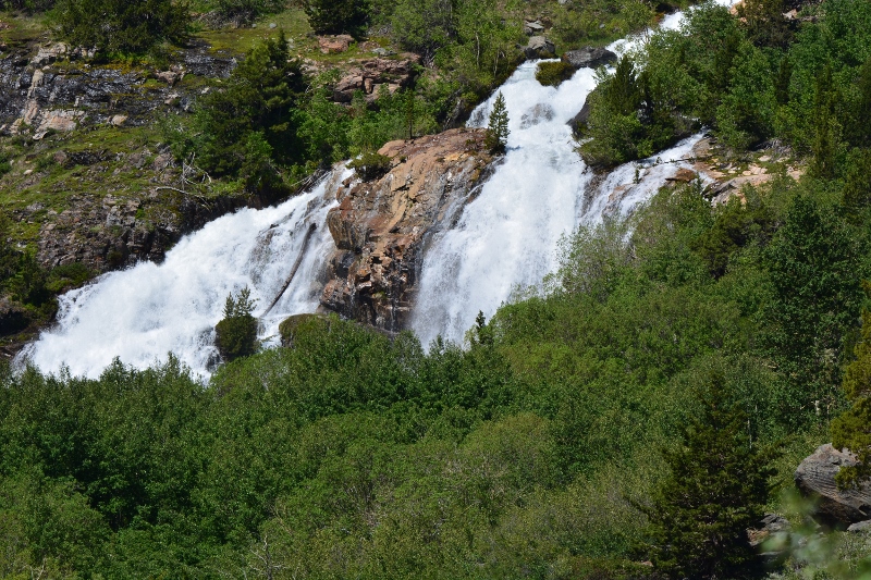 Mill Creek Falls, upstream from Lundy Lake. Photo by Steven T. Callan.