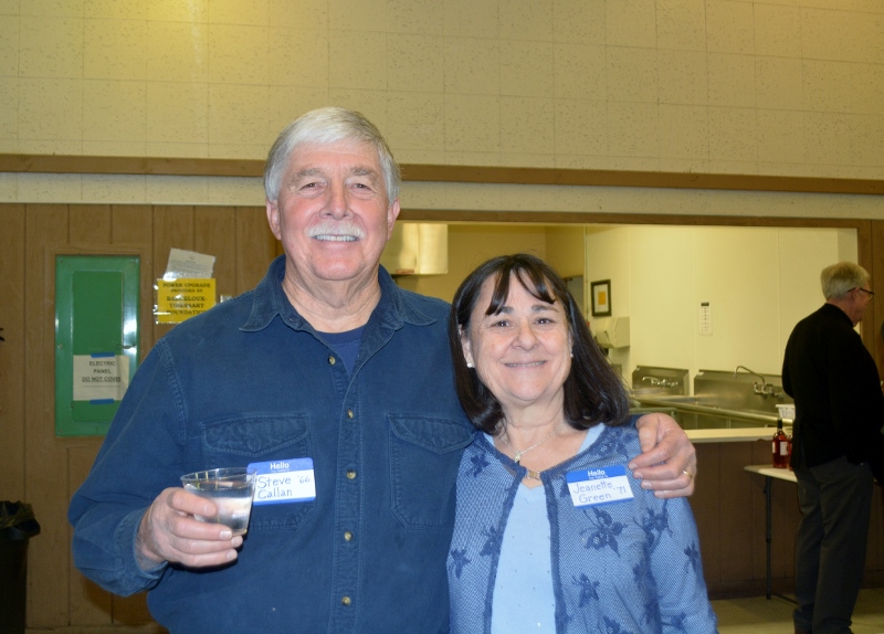 Author Steven T. Callan and Jeanette Green at the Orland Alumni Association Awards Dinner.