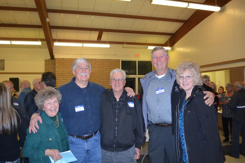 Author Steven T. Callan with the Ceccons and Nielsens at the Orland Alumni Association Awards Dinner.