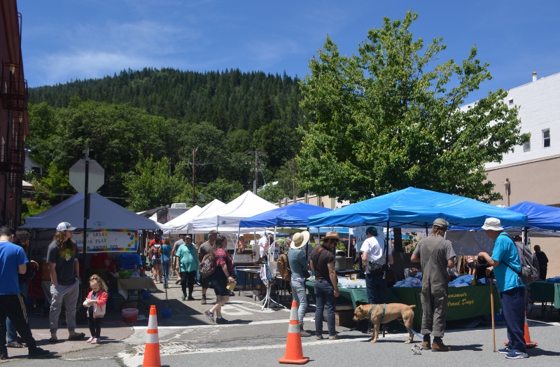 Street fairs are an integral part of Dunsmuir's annual Railroad Days.