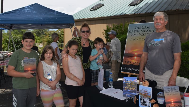 Author Steven T. Callan and friends at the author's recent book signing at Redding's Fly Shop