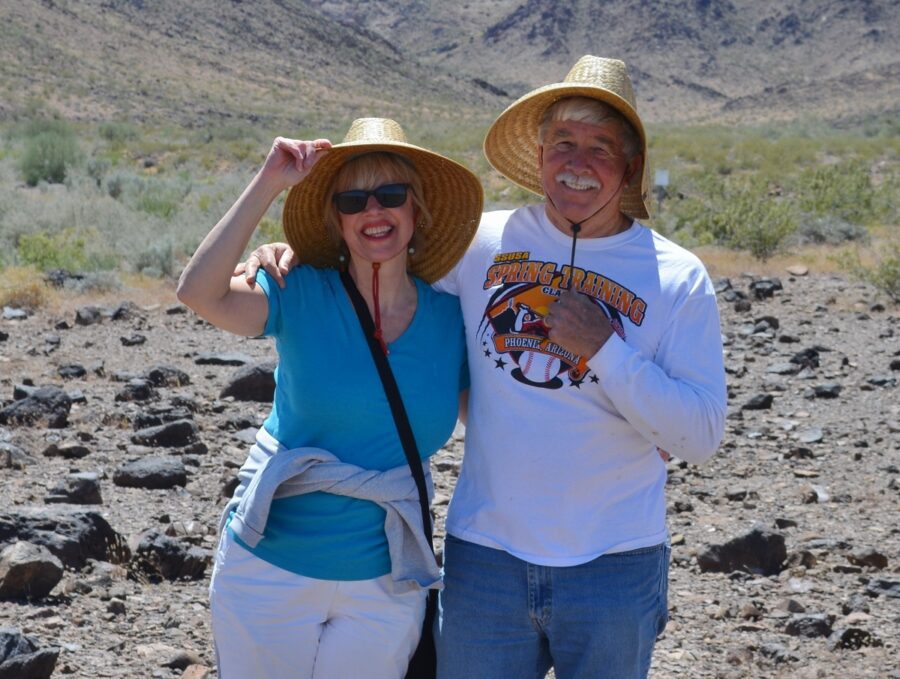 Author Steven T. Callan and Kathy Callan conducting research for Steve's book The Case of the Missing Game Warden