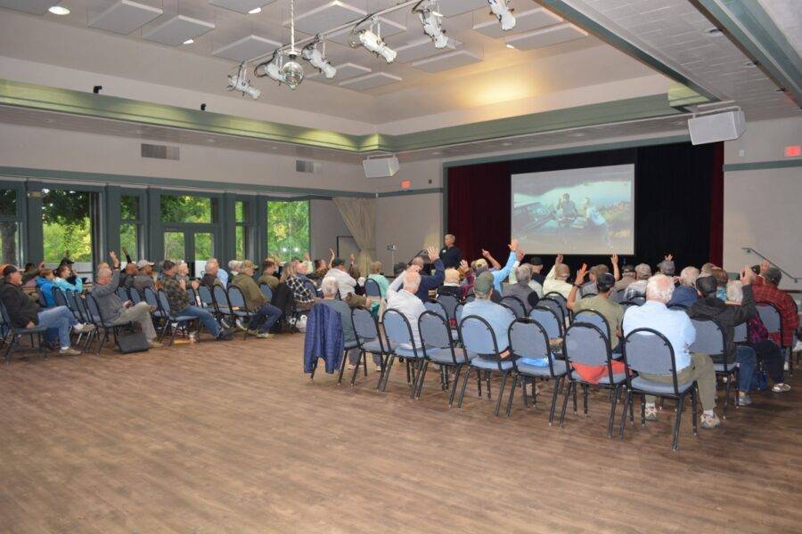 Author Steven T. Callan presents stories from his career as a wildlife law-enforcement officer and his award-winning books to California Fly Fishers Unlimited in Sacramento