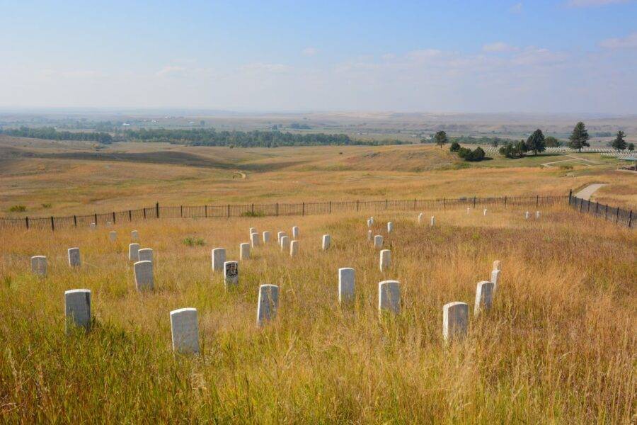 We paid our respects to all the people, including the Native Americans, who lost their lives in the Battle of the Little Big Horn.