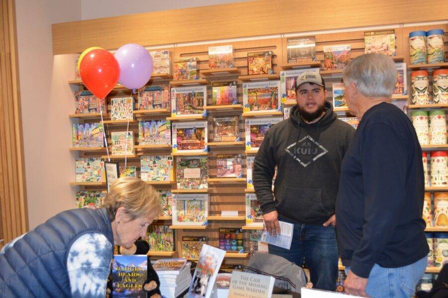 Author Steven T. Callan and friends at the author’s book signing during the grand opening of the Redding Barnes and Noble, January 24, 2024.