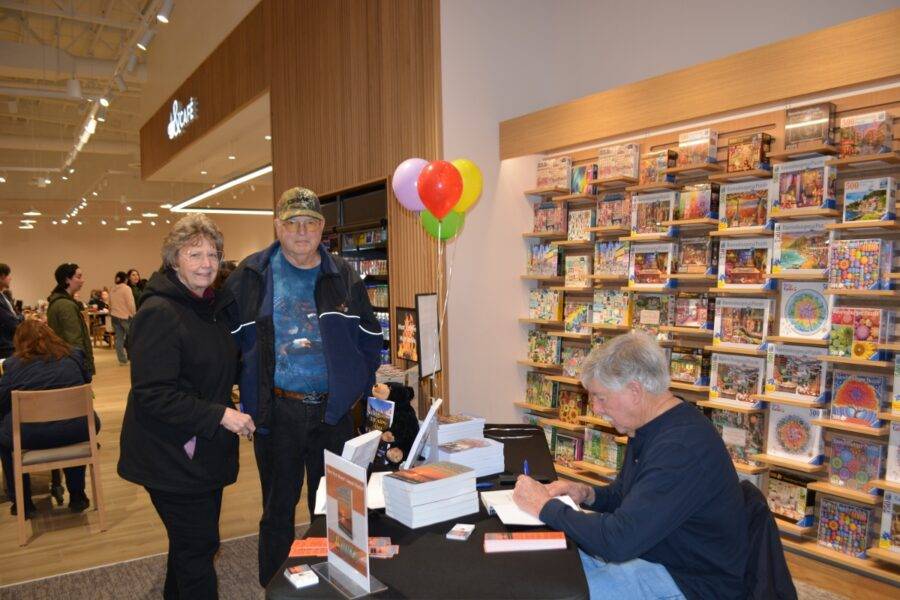 Author Steven T. Callan and friends at the author’s book signing during the grand opening of the Redding Barnes and Noble, January 24, 2024.