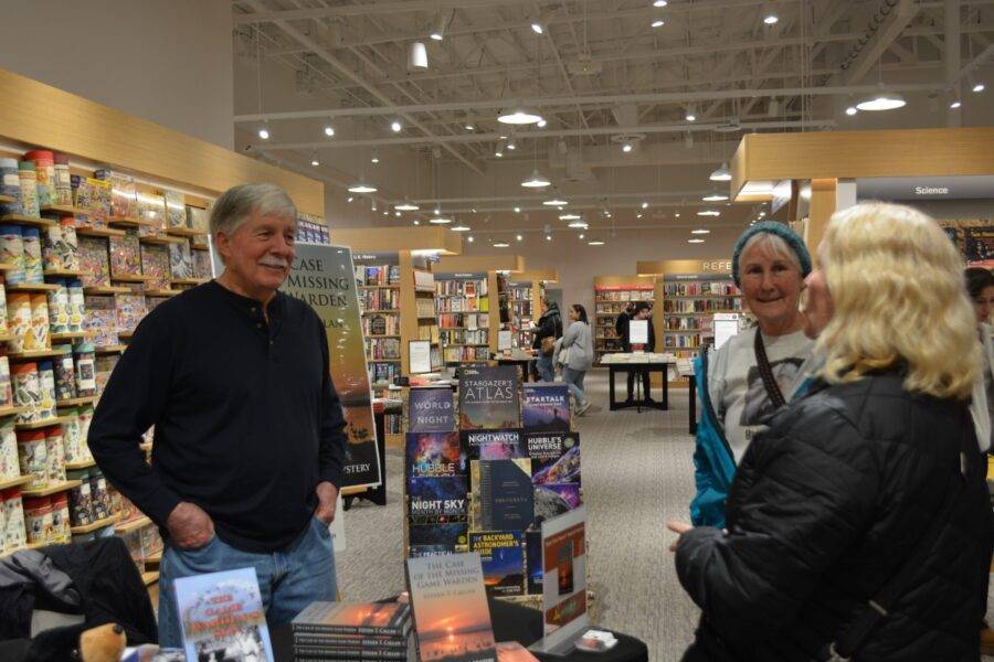 Author Steven T. Callan and friends at the author’s book signing during the grand opening of the Redding Barnes and Noble, January 24, 2024.