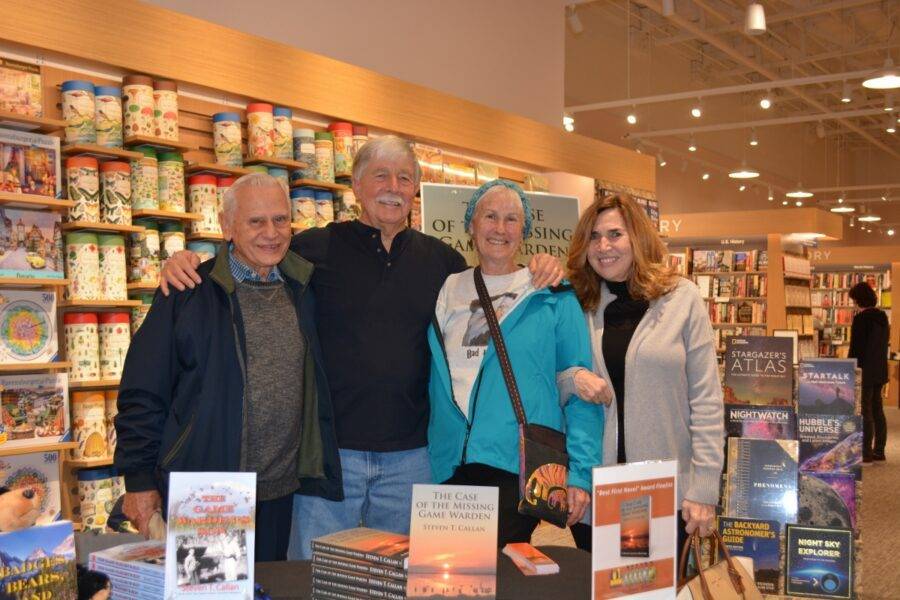 Author Steven T. Callan and friends at the author’s book signing during the grand opening of the Redding Barnes and Noble, January 24, 2024.